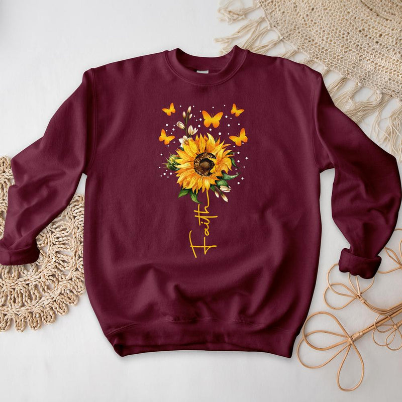 Sunflower & Butterflies Crewneck