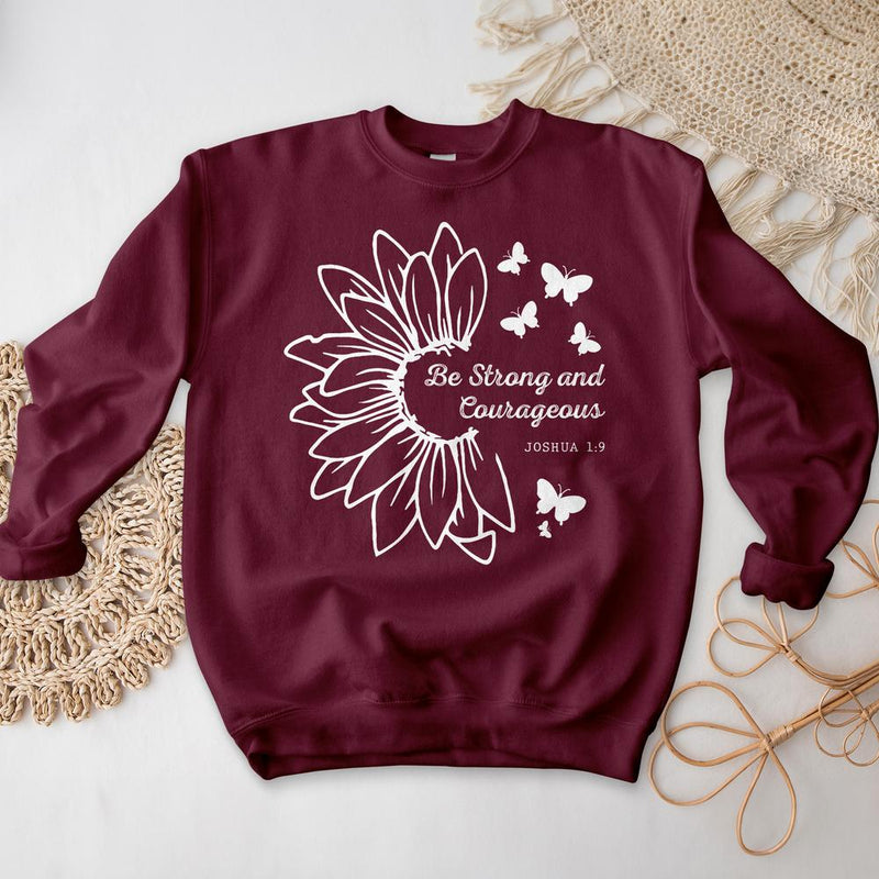 Be Strong and Courageous Joshua Crewneck