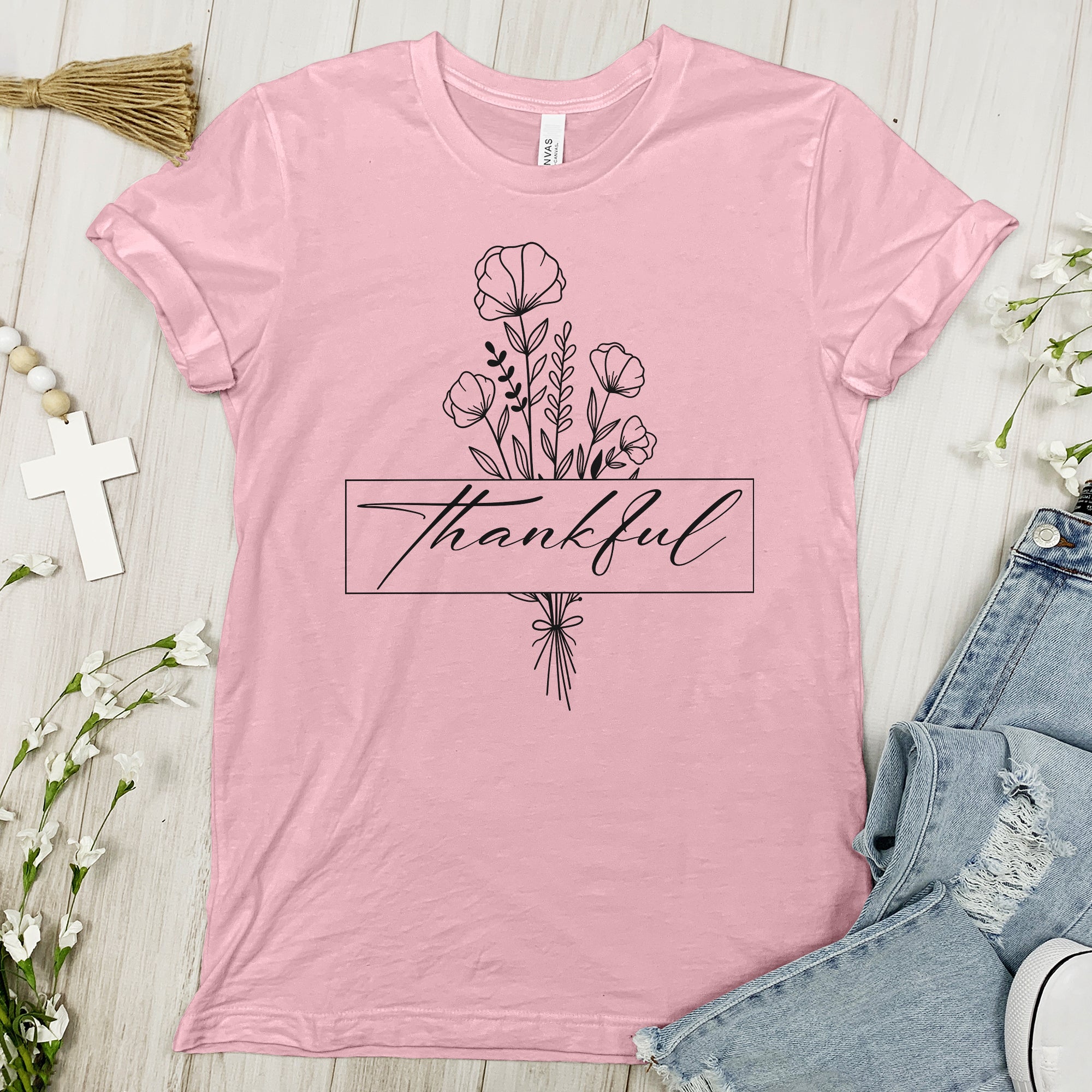 Thankful flower Tee