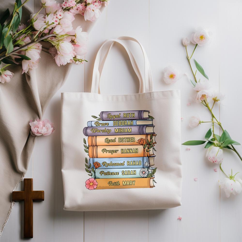 Buy 2 Religious Themed Inspirational Christian Tote Bags for Women